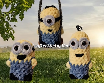 Rétroviseur suspendu Minion / Minion assis au crochet