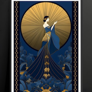Art Deco Wall Art Poster, Luxury Art Deco Poster, Gold Art Deco Poster,Vintage Art deco Wall Art,Housewarming Gift first home,Art Deco Lover