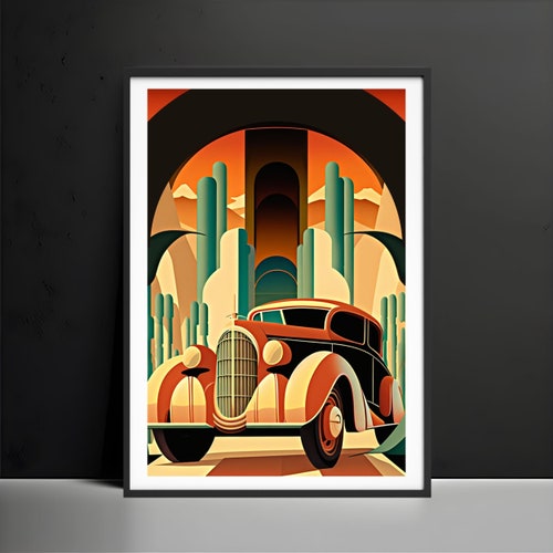 Art Deco Prints Wall Decor Vintage Art Print Art Deco Etsy