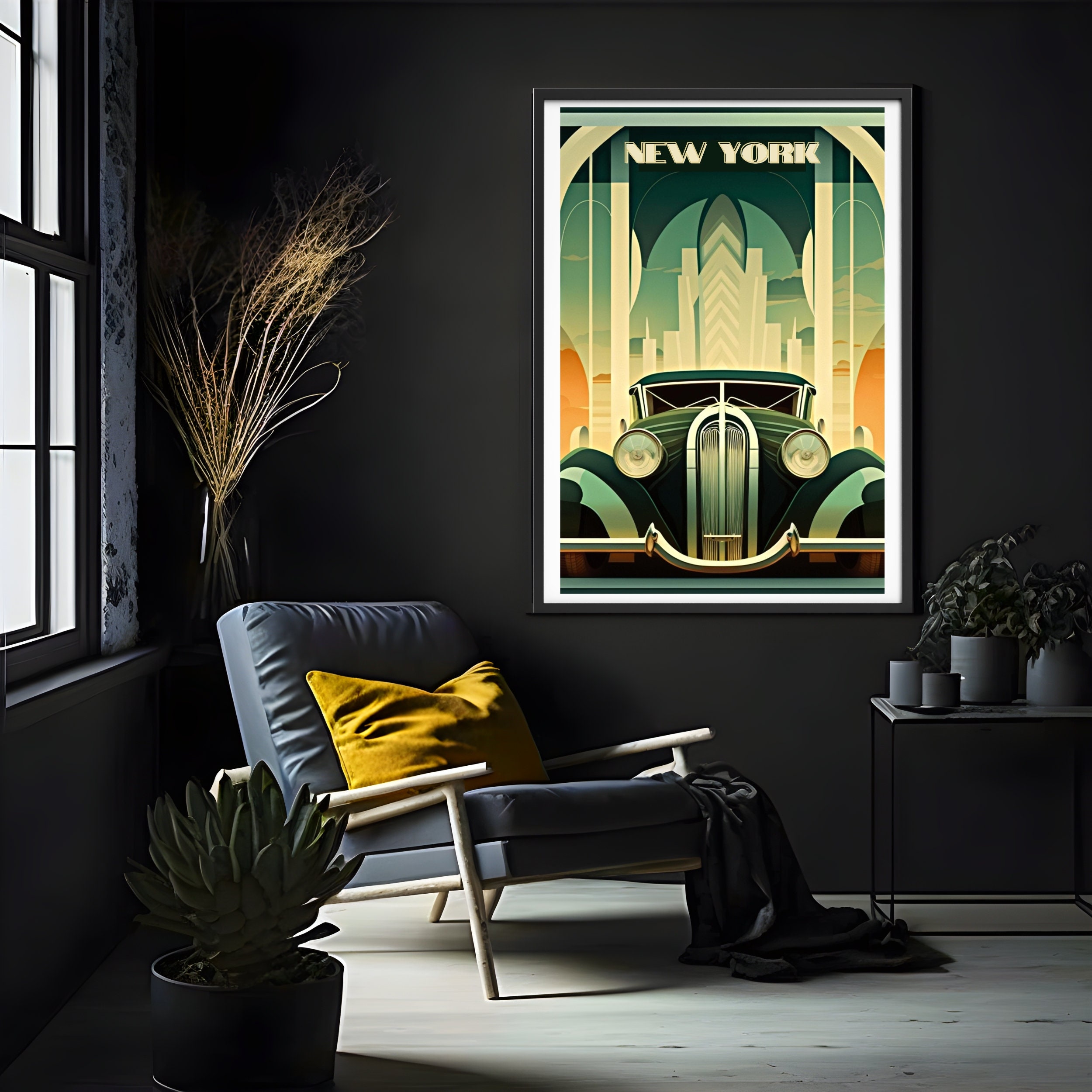 Art Deco Prints,wall Decor, Vintage Art Print,art Deco