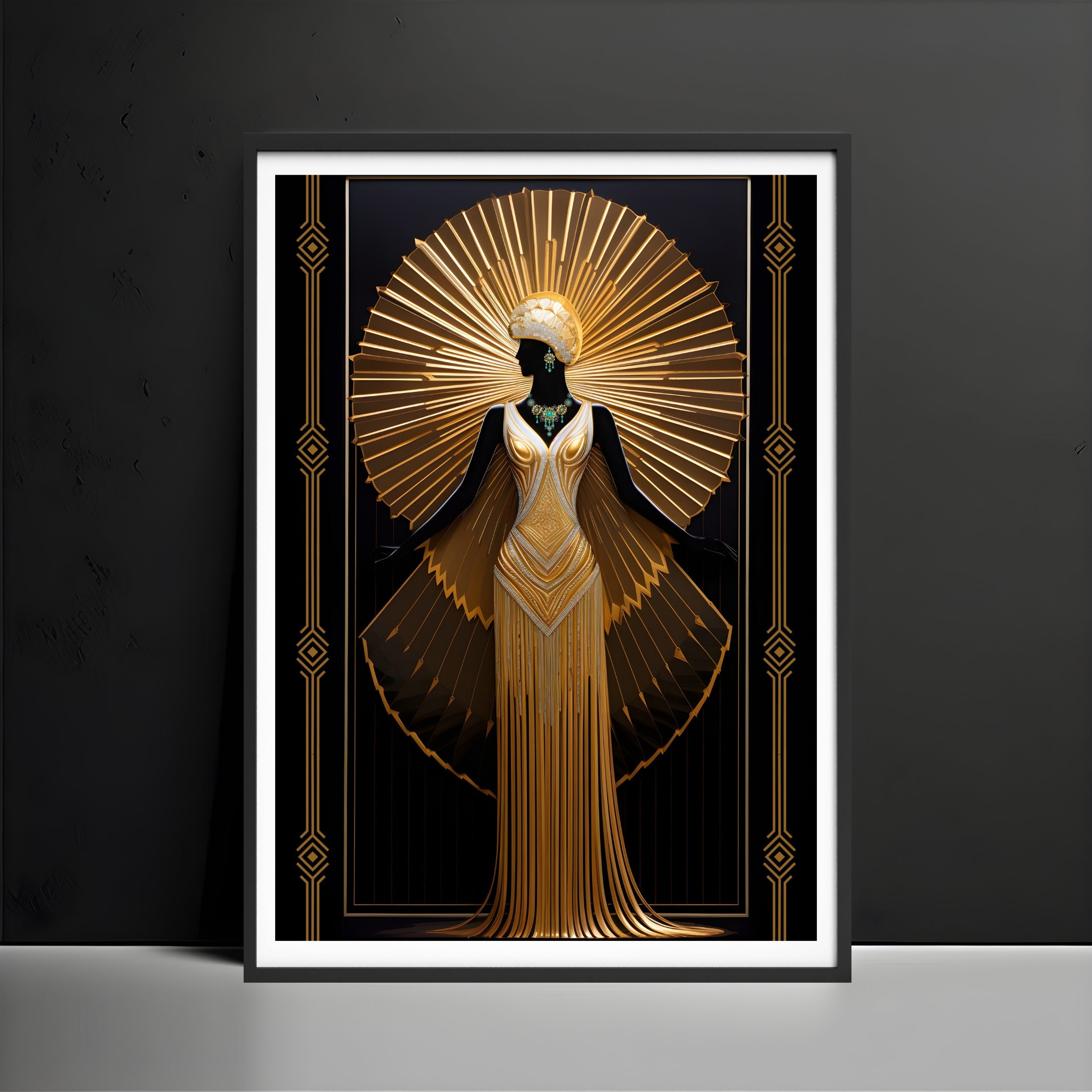 Art Deco Wall Art Print, Luxury Art Deco Prints, Gold Art Deco Poster,vintage  Art Deco Wall Art,housewarming Gift First Home,art Deco Lover - Etsy