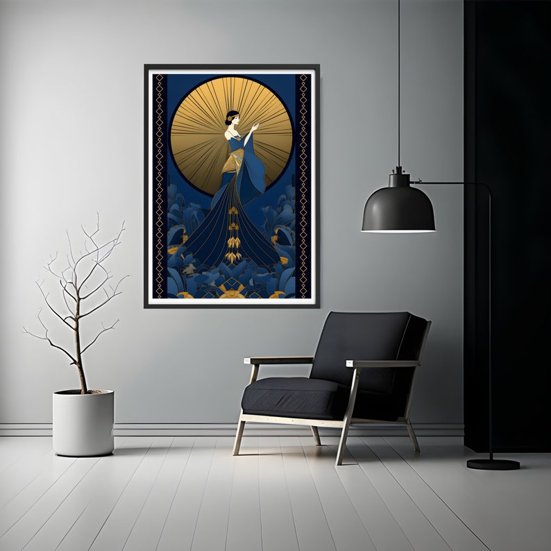 Art Deco Wall Art Print Luxury Art Deco Prints Gold Art Deco Etsy UK