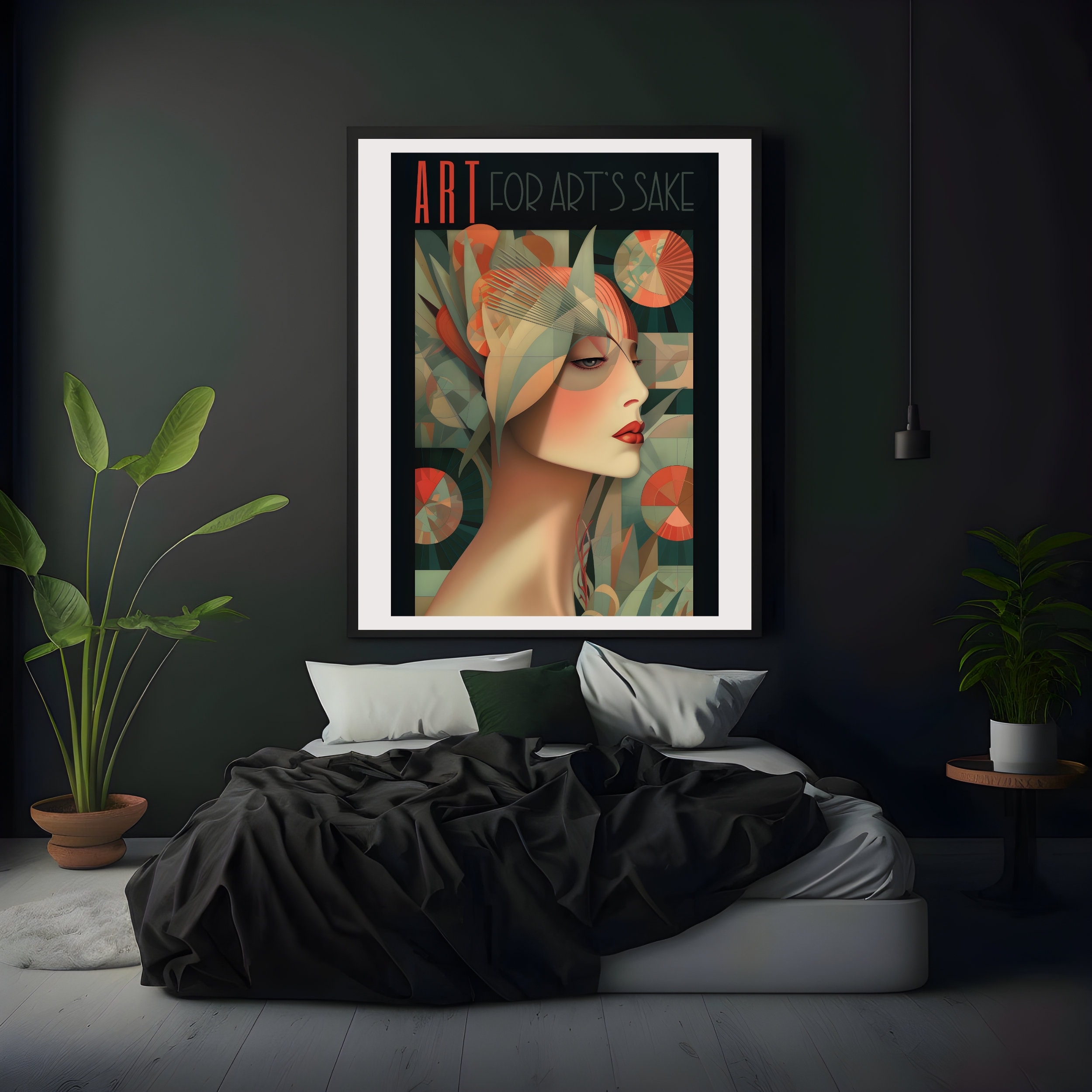 Art Deco Woman Portrait Poster, 1920s Jazz Age Magazine Print - Etsy