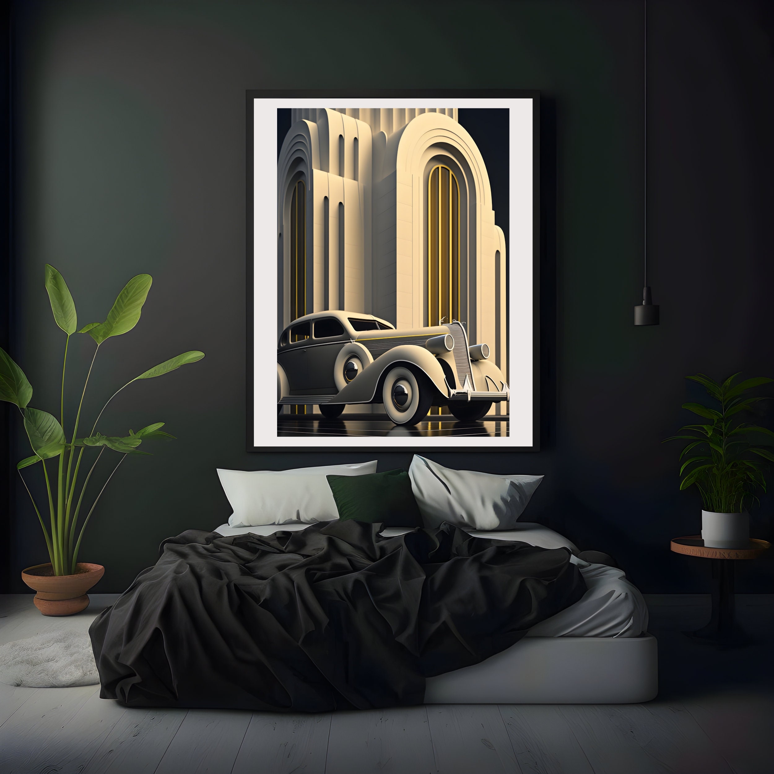 Art Deco Printable Wall Art Vintage Luxury Car Wall Art - Etsy