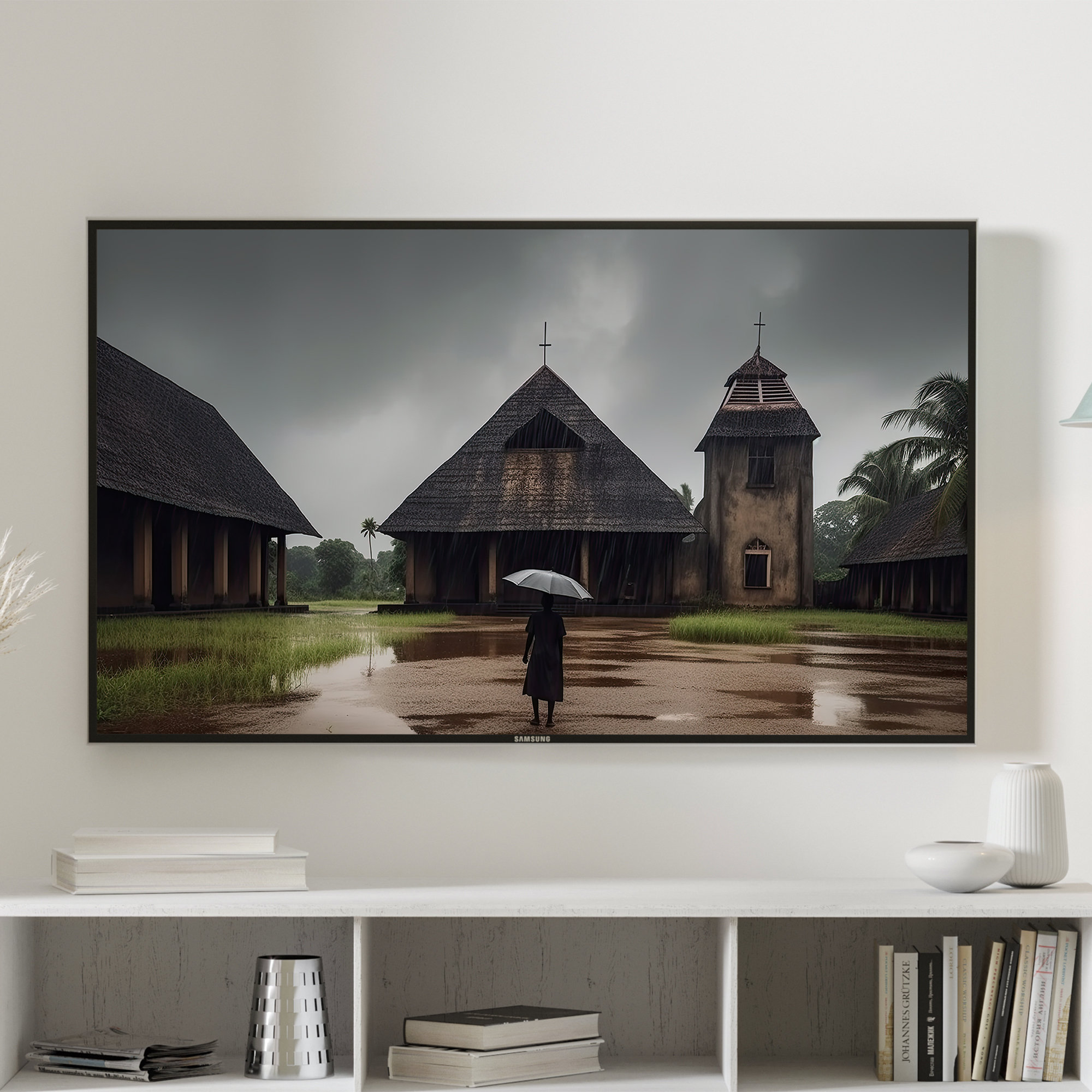 Africa Samsung Frame Art - African Church Art African Art for Samsung Frame TV -  Art for Samsung The Frame