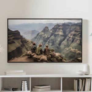 Ethiopian Simien Mountains Art - UNESCO World Heritage - Samsung Frame Art - Photograph Art for Samsung Frame TV