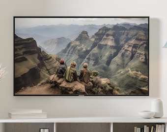 Ethiopian Simien Mountains Art - UNESCO World Heritage - Samsung Frame Art - Photograph Art for Samsung Frame TV