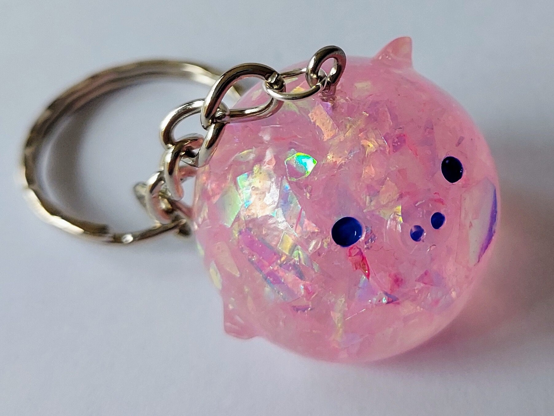 Custom Cute Animal Resin Keychains Pig Bear Cat or - Etsy
