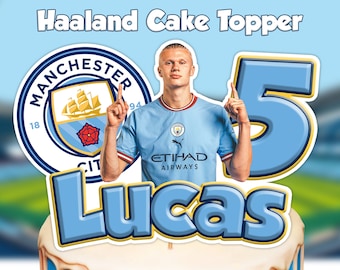 Haaland Cake Topper, Soccer Cake Topper, Cake Topper, Custom Cake Topper, Digital Cake Topper, Haaland Birthday Topper.