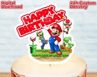 SUPER MARIO Printable Cake Topper