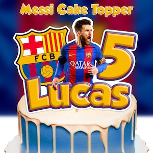 MESSI Cake Topper, Messi Happy Birthday, Digital Cake Topper