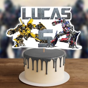 Robots Cake Topper, Optimus Cake Topper, Prime Cake Topper, Digital Cake Topper