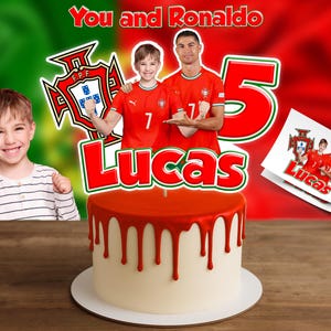 RONALDO 2025 PORTUGAL Cake Topper, CR7 Geburtstag Tortendeko, Geburtstag Tortendeko, Geburtstag Torten Deko, Geburtstag Torten Deko