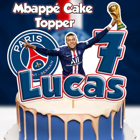 MBAPPÉ Digital Cake Topper, Birthday Party Cake Topper, Digital Cake Topper  