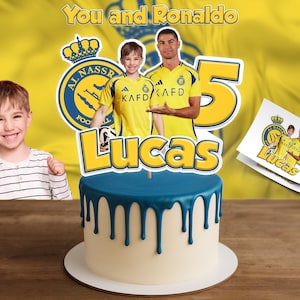 RONALDO 2025 Cake Topper, CR7 Cake Topper, Al-Nassr Cake Topper, Geburtstag Tortendeko, Geburtstag Tortendeko, Geburtstag Torten Deko
