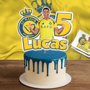 RONALDO 2025 Cake Topper, CR7 Cake Topper, Al-Nassr Cake Topper, Geburtstag Tortendeko, Geburtstag Tortendeko, Geburtstag Torten Deko