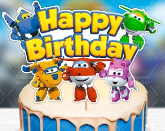 INSTANT DIGITAL Cake Topper, Happy Birthday Cake Topper, Digital Cake Topper