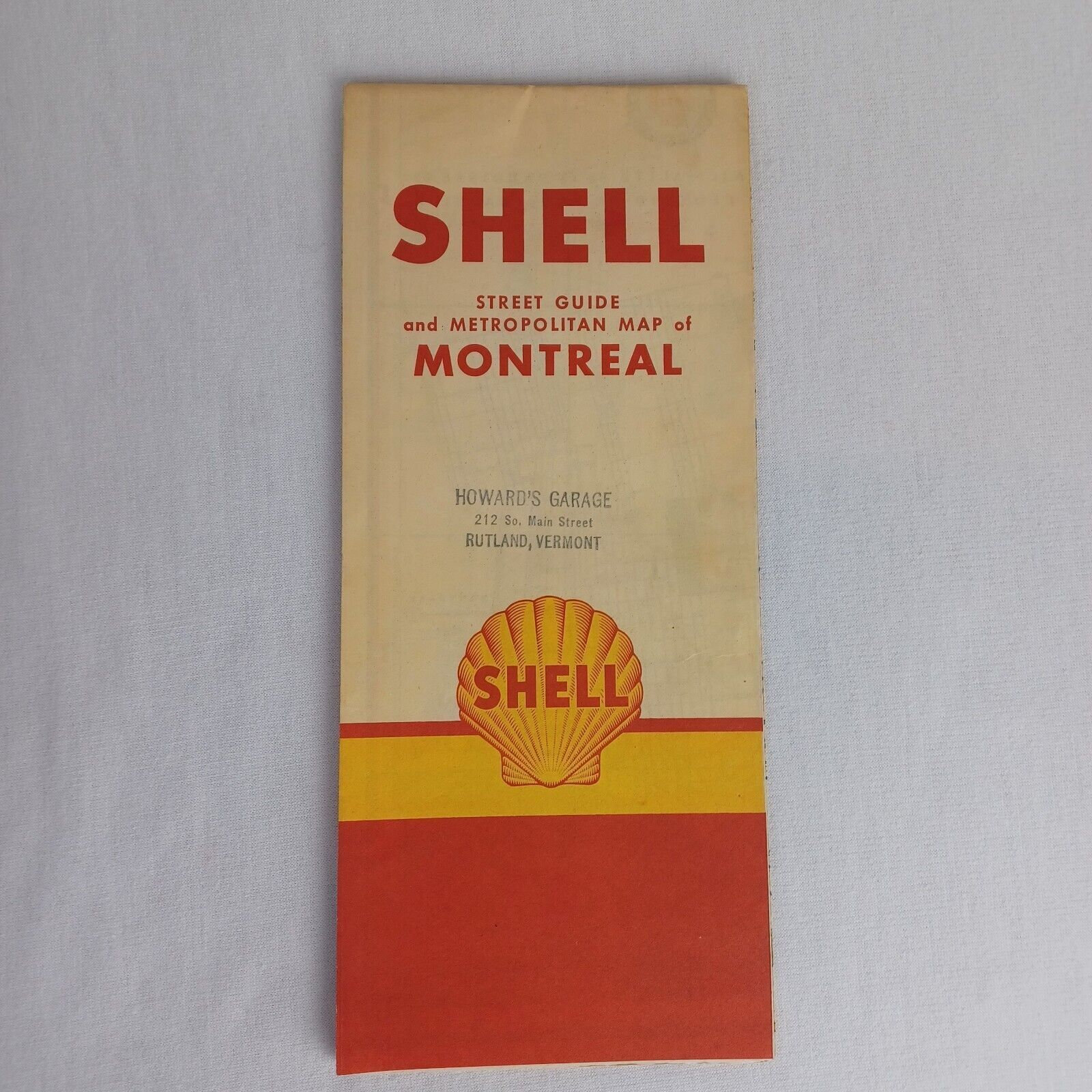 Vintage 1948 Shell Montreal Street Map Howard's Garage - Etsy