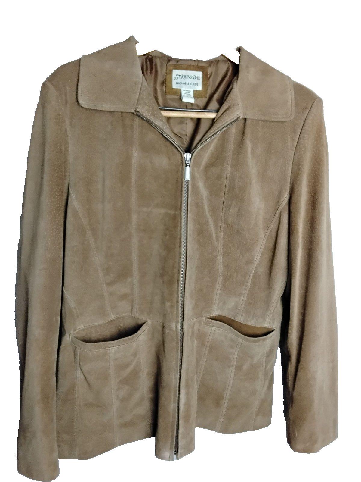 St. Johns Bay Washable Suede Coat - Etsy