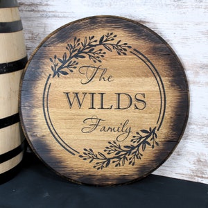 Barrel Head, Barrel Head Serving Tray, Bourbon Barrel Lid, Personalized Tray, Whiskey Barrel Lid, Charcuterie Board, Lazy Susan