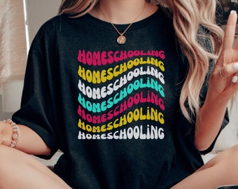 Retro Homeschool Mama Shirt, Homeschool Shirt, Homeschooling Mom, Gift for Homeschool mom, Back to School Shirt, Mother's Day Gift