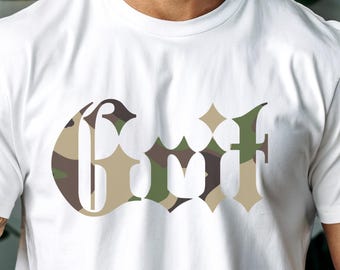 Grit Camo Tee | Military Camo Graphic Shirt, Distressed Urban Camo