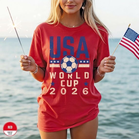 USA Soccer World Cup 2026 Shirt, Patriotic Soccer Tee, USA Soccer Fan Shirt, Vintage USA Soccer Shirt, American Soccer Shirt, Game Day Tee
