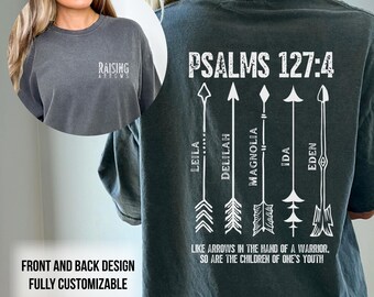 Custom Christian Mom Shirt, Psalm 127:4 Arrows, Religious Wife Gift