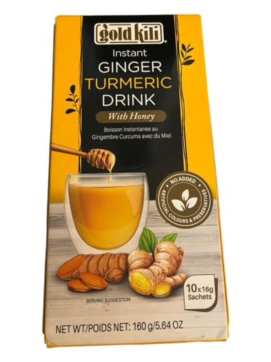 Gold Kili Instant Ginger Turmeric Drink With Honey Etsy