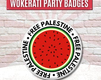 Free Palestine Watermelon, Button Pin Abzeichen, Stop Bombardierung Gaza, Anti Apartheid, Palästinensische Flagge, Freiheit, Stop Völkermord Krieg, Boykott Israel