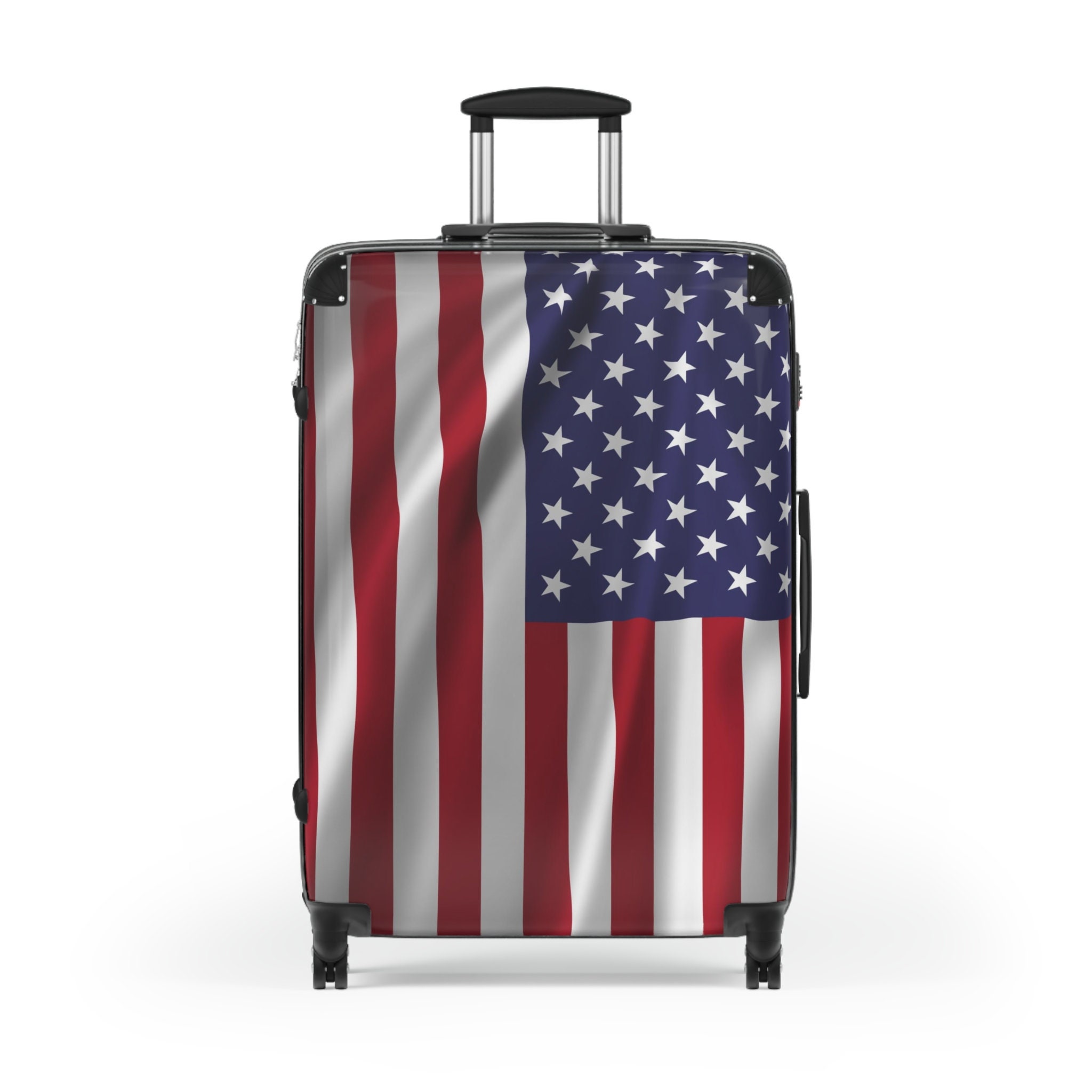Patriotic American Flag Roller Suitcase Etsy UK