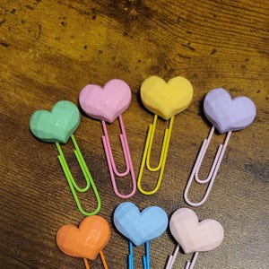Heart paper clips | Paper clips |