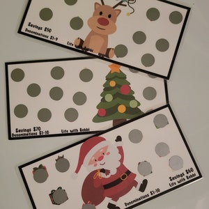 Christmas Scratch Off Saving Challenge