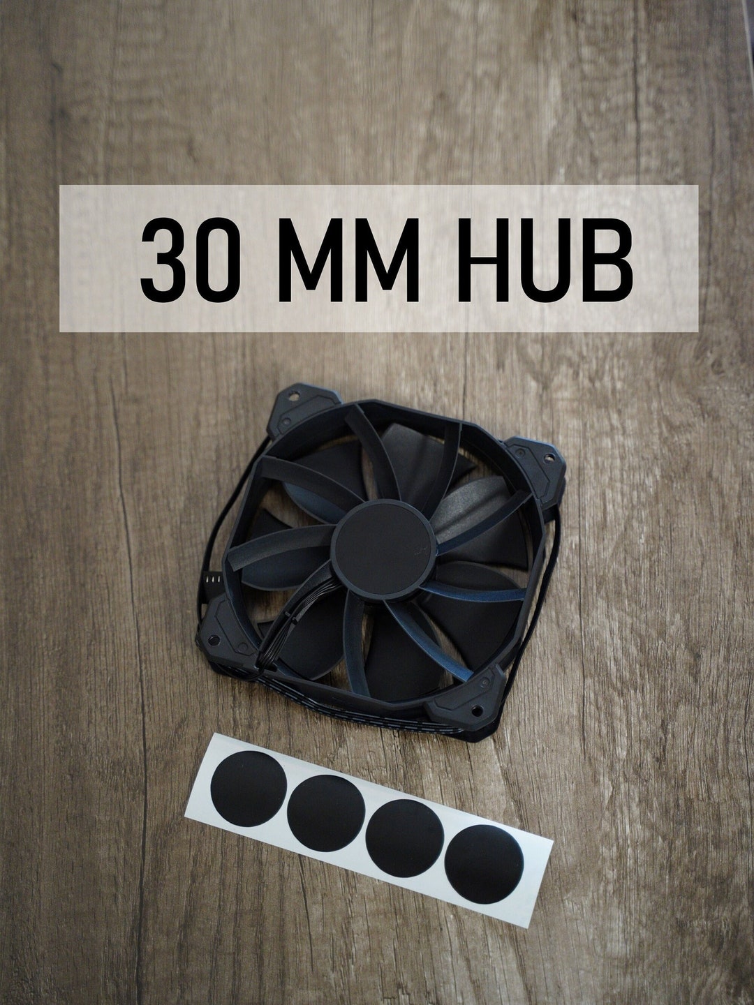 30mm PC Fan Hub Blackout Stickers Premium Vinyl Matte Black Fan Sticker 120mm Gaming Computer Etsy