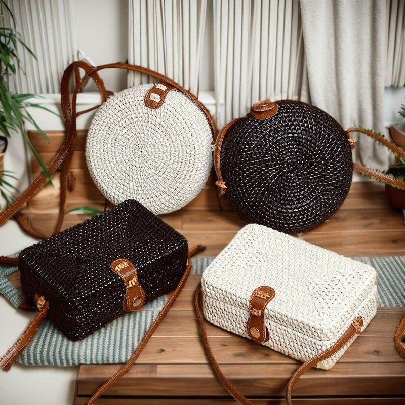 Buy Round Wicker Bag Online In India -  India