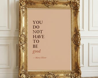 Mary Oliver "Wild Geese" Print | Desert Poem Wall Art