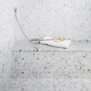 Custom Size | Shower Bench Seat White Carrara Marble - Etsy