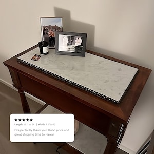 Custom Size | Italian White Carrara POLISHED Marble Slab | Nightstand ...