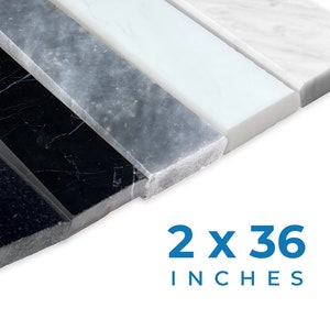 Threshold.Shop 2 x 36 inches | Double Beveled Marble Threshold for Floor Transitions