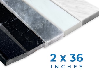 Threshold.Shop 2 x 36 inches | Double Beveled Marble Threshold for Floor Transitions