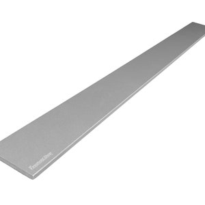 Concrete Grey Engineered Marble Threshold for Shower Curb, Window Sill, Floor Transitions, and Shelves. Eased Edge Custom Cut Lenght