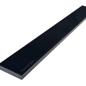 Threshold.Shop Super Black Engineered Marble Threshold for Shower Curb Top, Window Sill, Floor Transitions, and Shelves | Custom Cut Lenght