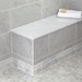 Custom Size | Shower Bench Seat White Carrara Marble - Etsy