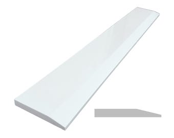 Threshold.Shop | Single Hollywood Super White Engineered Marble Threshold for Floor Transitions | Custom Cut Lenght