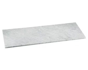Custom Size | Shower Bench Seat White Carrara Marble
