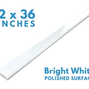 Threshold.Shop 2 x 36 inches | Double Beveled Engineered Marble Threshold for Floor Transitions