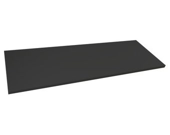 Custom Size | Shower Bench Seat Super Black Engineered Marble