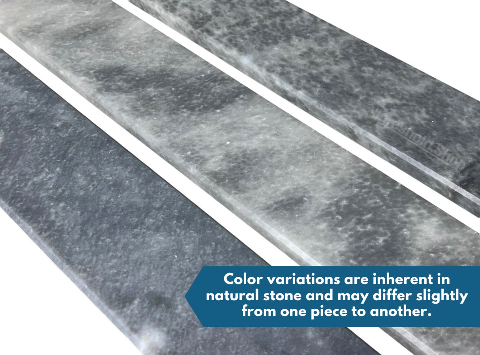 Bardiglio Gray Marble Threshold for Shower Curb, Window Sill, Floor