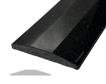 Threshold.Shop | 4x36 | Double Hollywood Absolute Black Polished Granite Threshold for Floor Transitions | Custom Cut Lenght