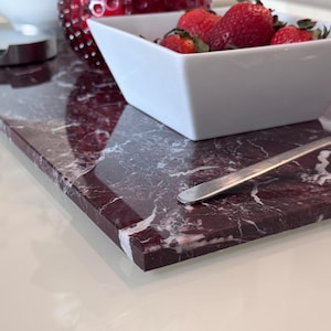 Custom size | Rosso Levanto Polished Marble | Night Stand Top, Marble Shelf, Radiator Top, Dresser Top, Coffe Table